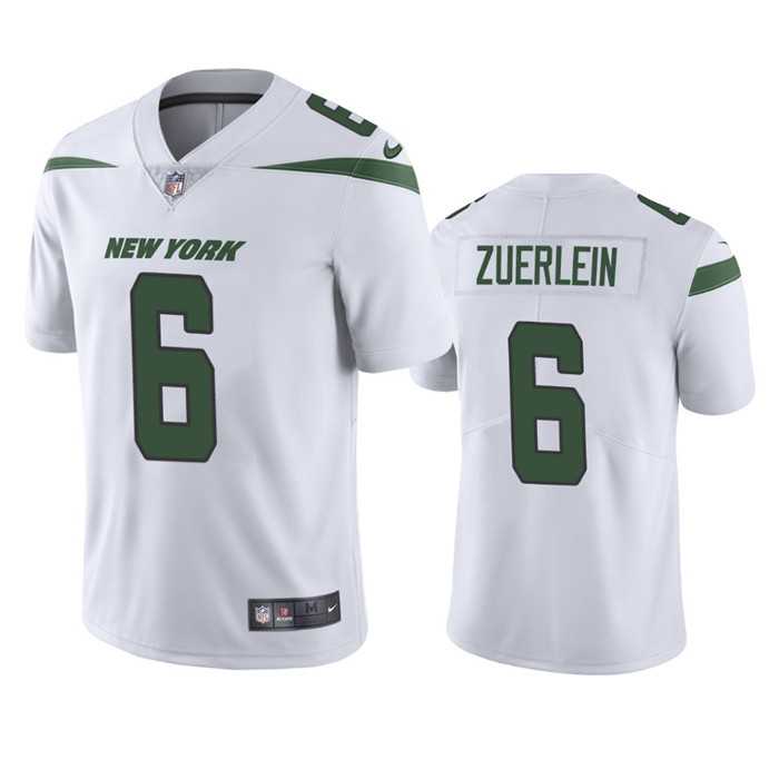 Men & Women & Youth New York Jets #6 Greg Zuerlein White Vapor Untouchable Limited Stitched Jersey